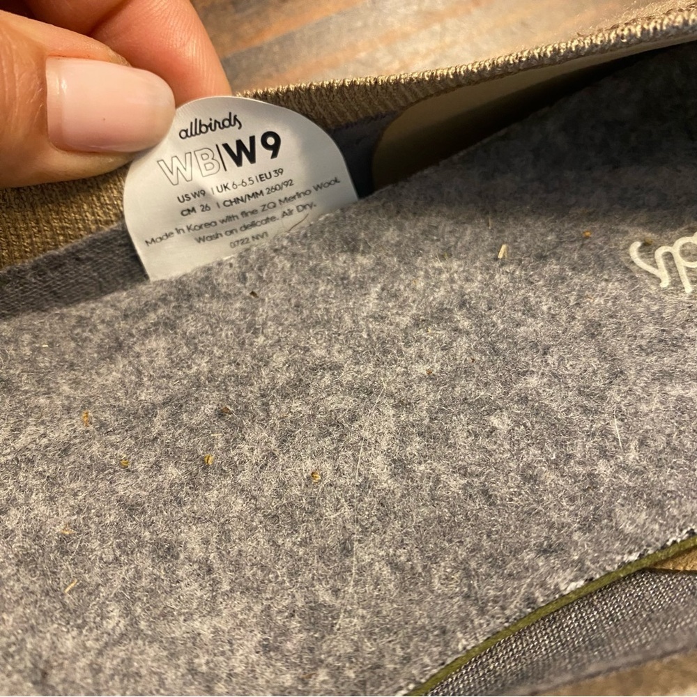 Allbirds Womens Tree Breezers Tan Wool Ballet comfortable Flats Slip Ons SZ-9 - Picture 5 of 10